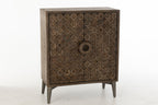 J-Line Kast 2 Deuren Mangohout/Mdf Bruin