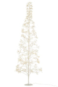 J-Line decoratie Boom 2700 Led - metaal - wit - L