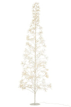 J-Line decoratie Boom 2700 Led - metaal - wit - L