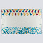 Gouden schotel rechthoek XL 56x33 Multicolor