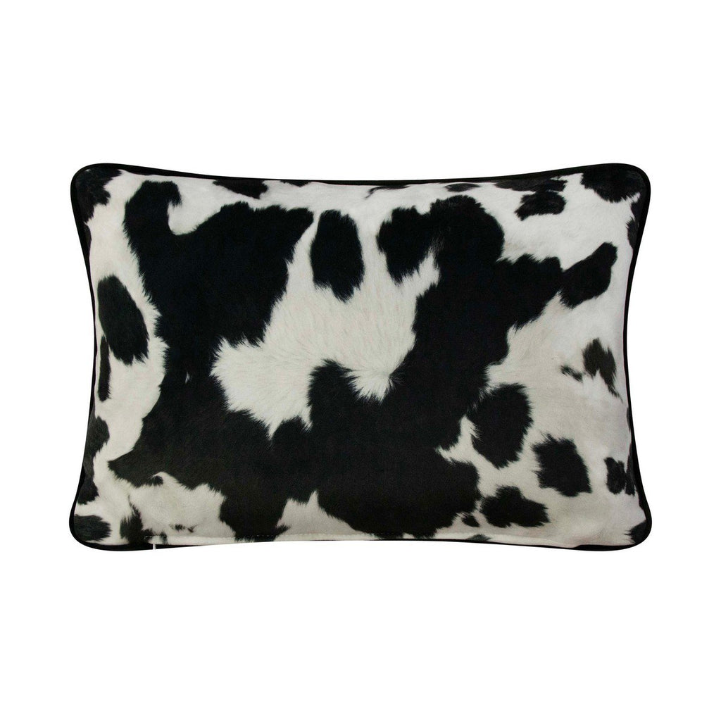 Royal Velvet kussen koe zwart 30x45 cm