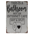 Badkamer Retro Wandbord 30x20