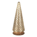 Kerstdecoratie Kerstboom Ø 17x41 cm Goudkleurig Glas