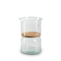 Eco vaas met kurk 'duet' h25 d15 cm