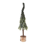Mini Kunstkerstboom Ø 10x35 cm Groen Hout