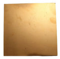Metalen plaat 25x15cm goud mat