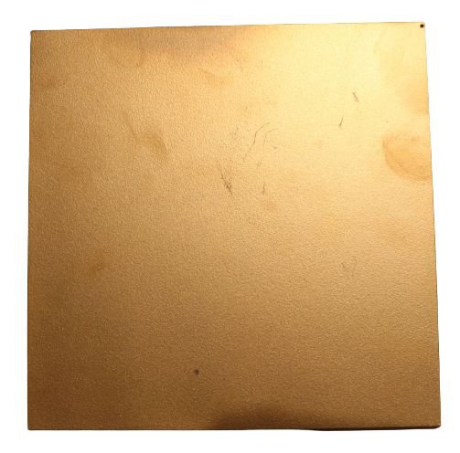 Metalen plaat 25x15cm goud mat