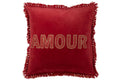 J-Line kussen Amour - textiel - rood/goud