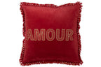 J-Line kussen Amour - textiel - rood/goud