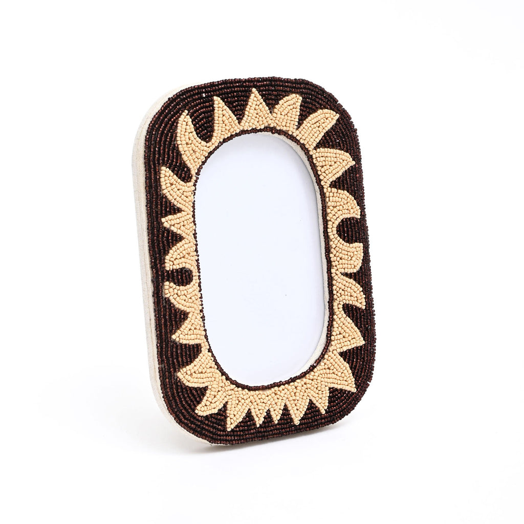 Fotolijst – Rustieke Sunburst kralen – Elegant huisdecor – 4×6 inch