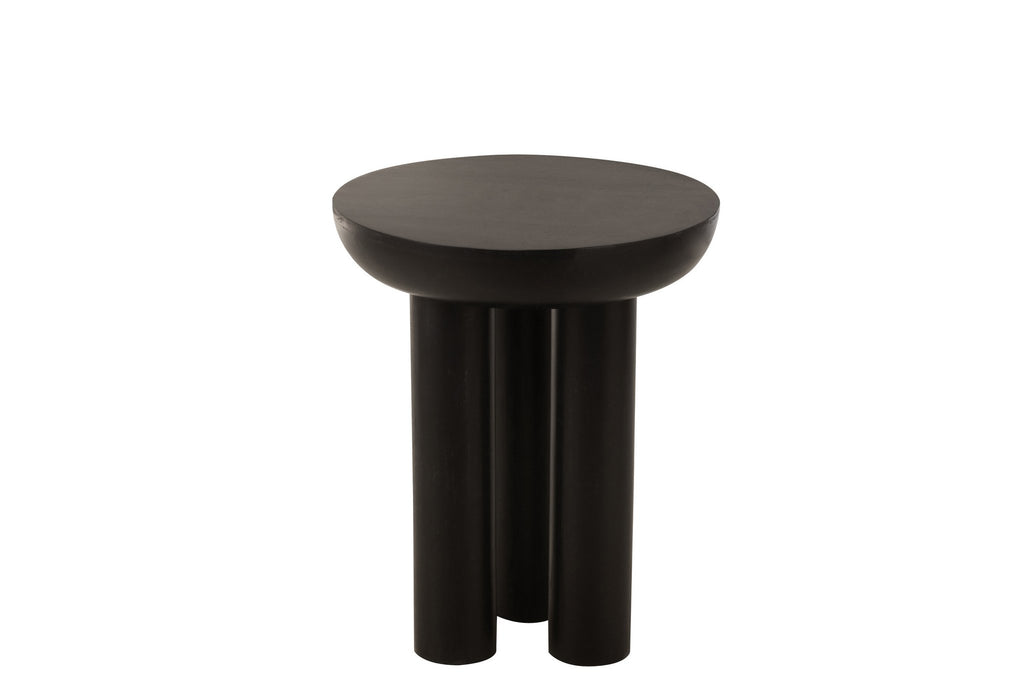 J-Line bijzettafel Trio - hout - zwart