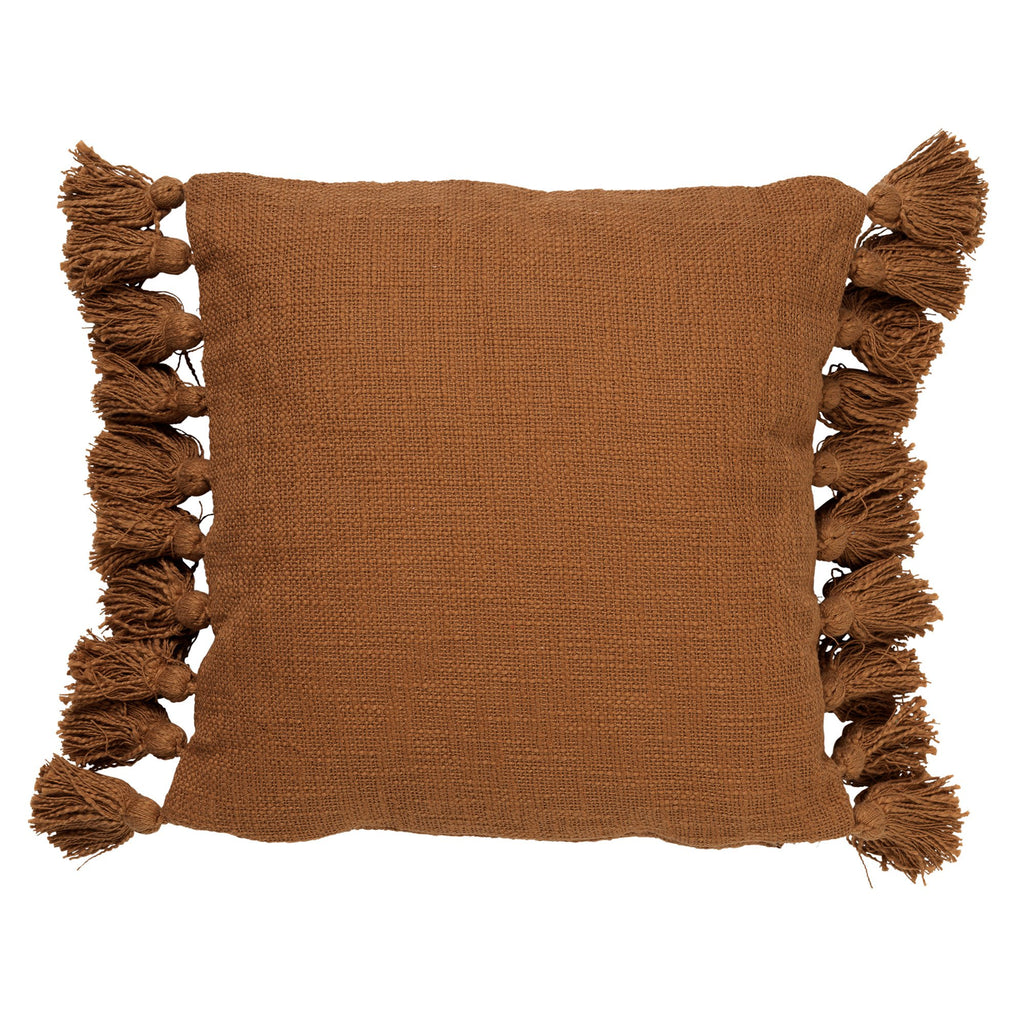 Dutch Decor Ruby - Kussen 45x45 cm Tabaksbruin - bruin