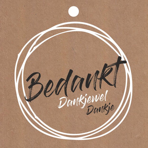 Cadeau kaartjes- Bedankt - 20 stuks