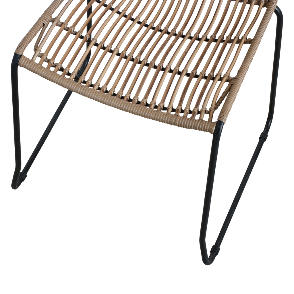 Jane slim tuinstoel naturel - 45x42x86 cm