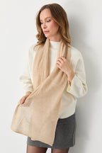 Diamanten sjaal-beige