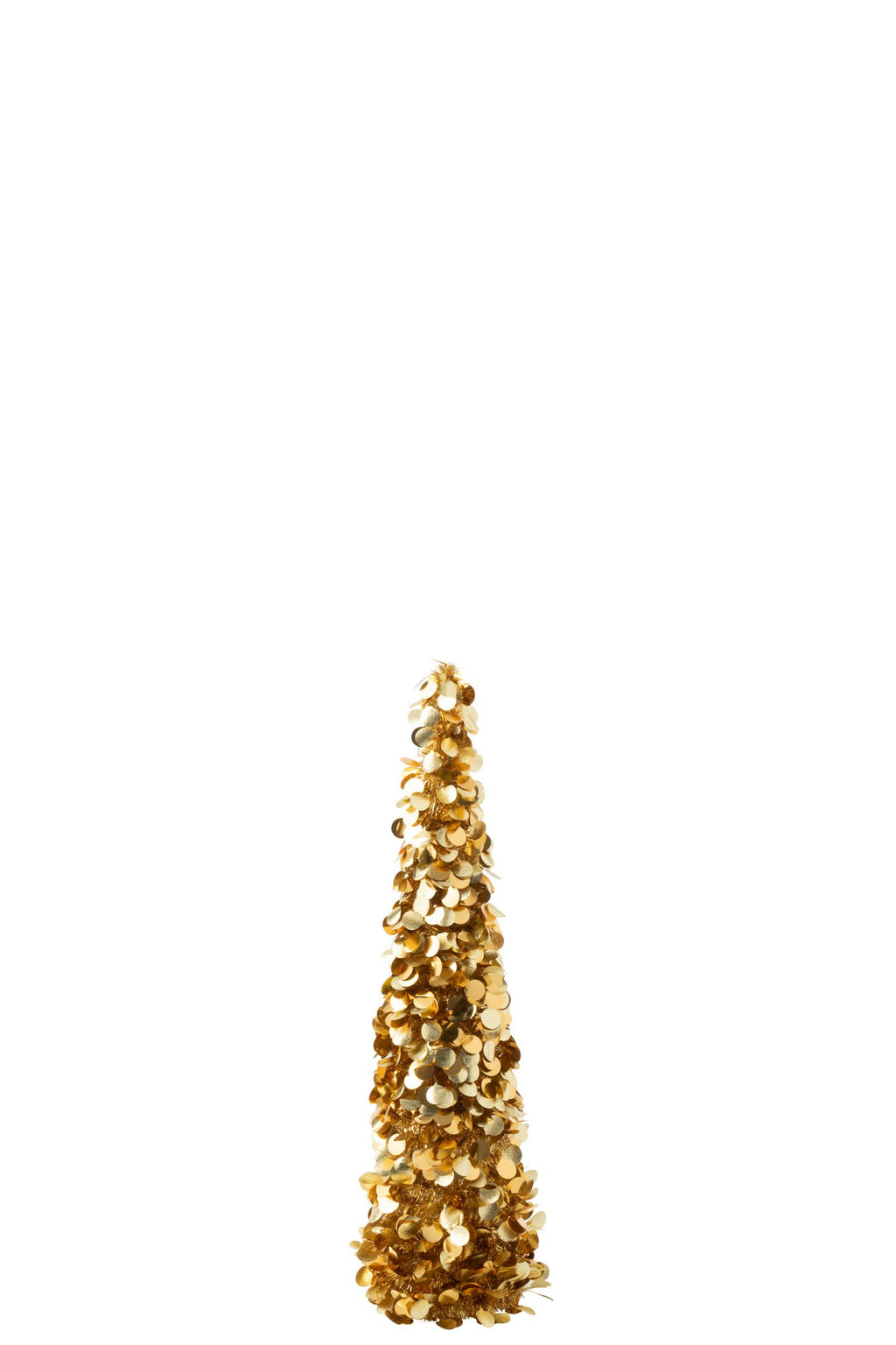 J-Line decoratie boom Sprankelend - polystyreen - goud - medium