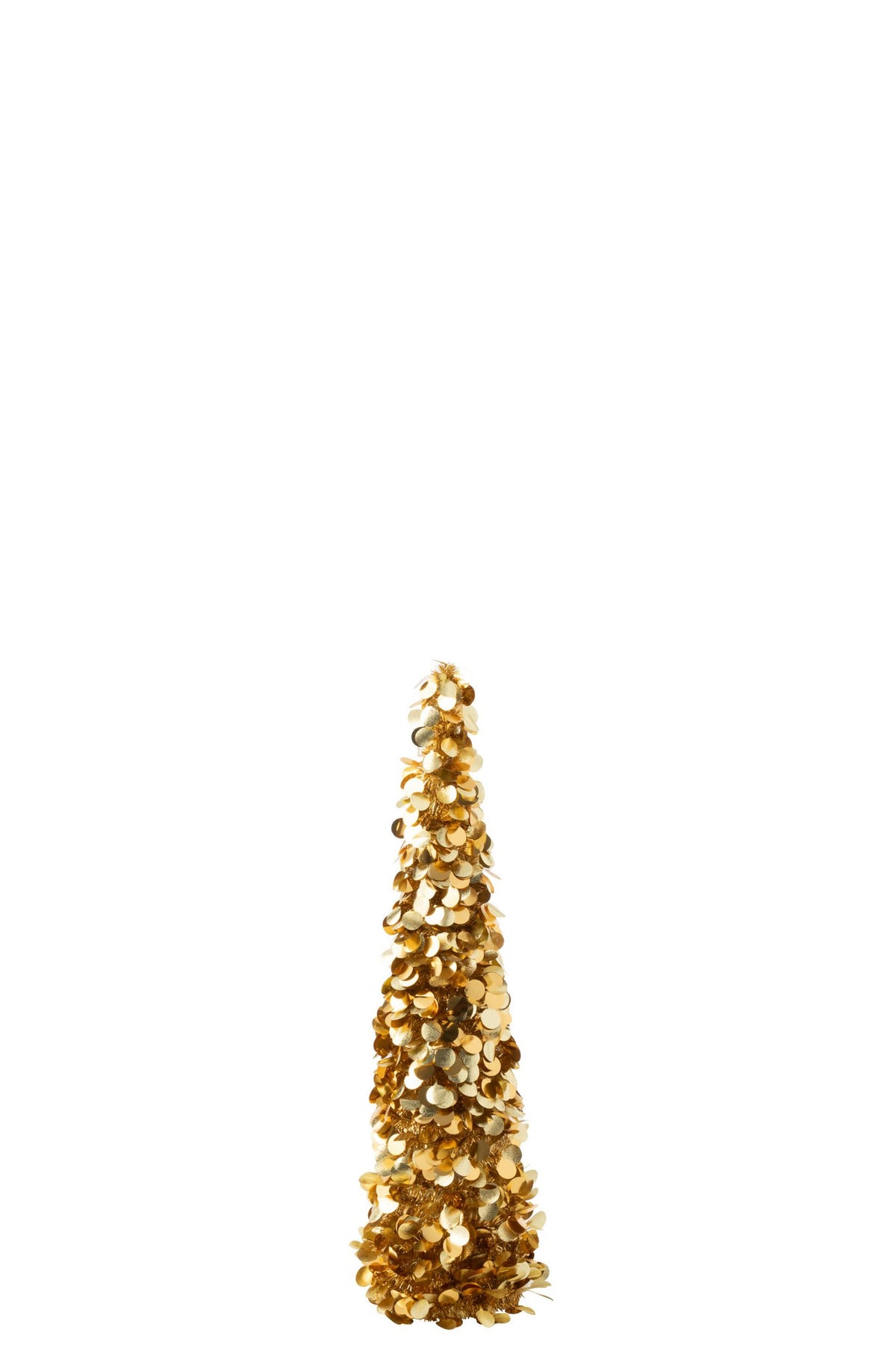 J-Line decoratie boom Sprankelend - polystyreen - goud - medium