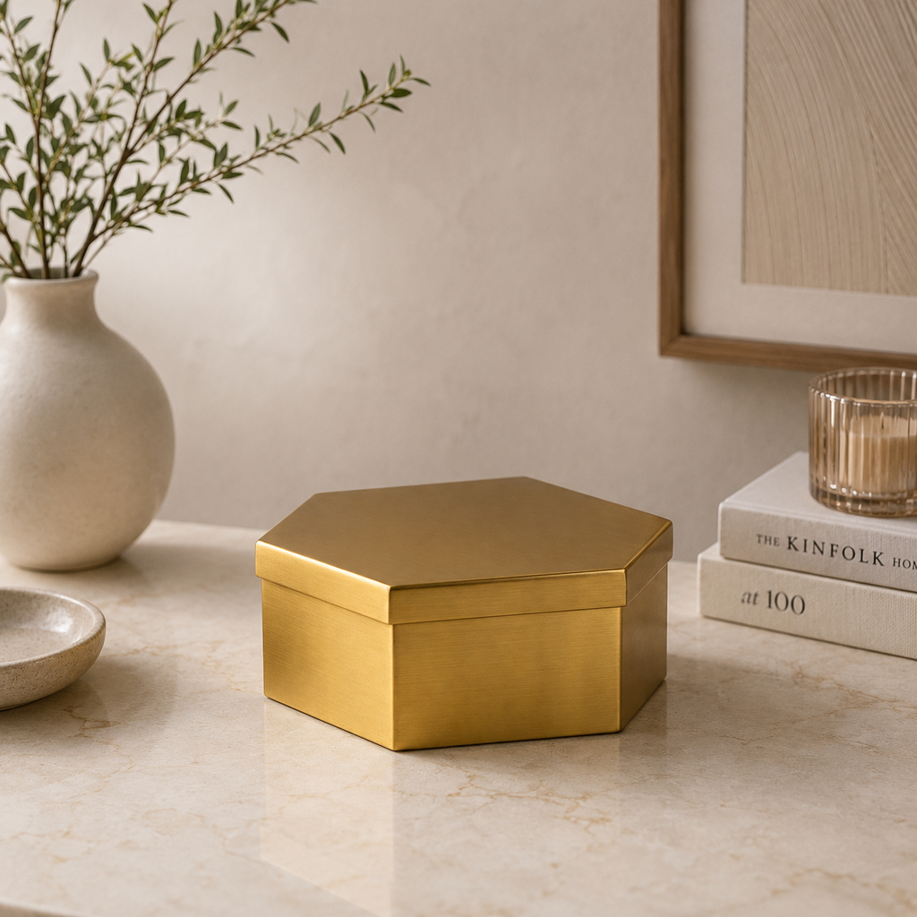Gouden Decor Opbergdoos – Ijzer