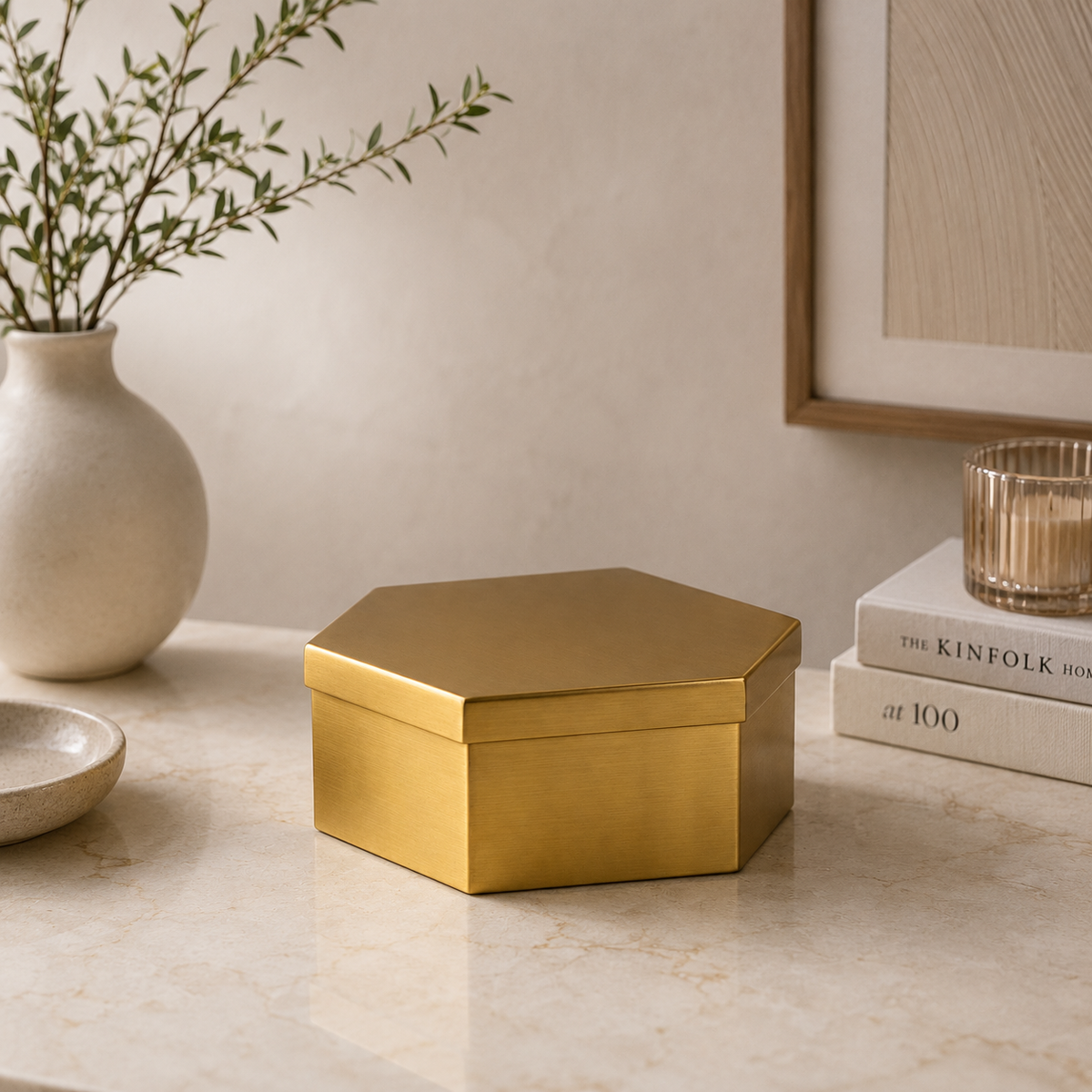 Gouden Decor Opbergdoos – Ijzer