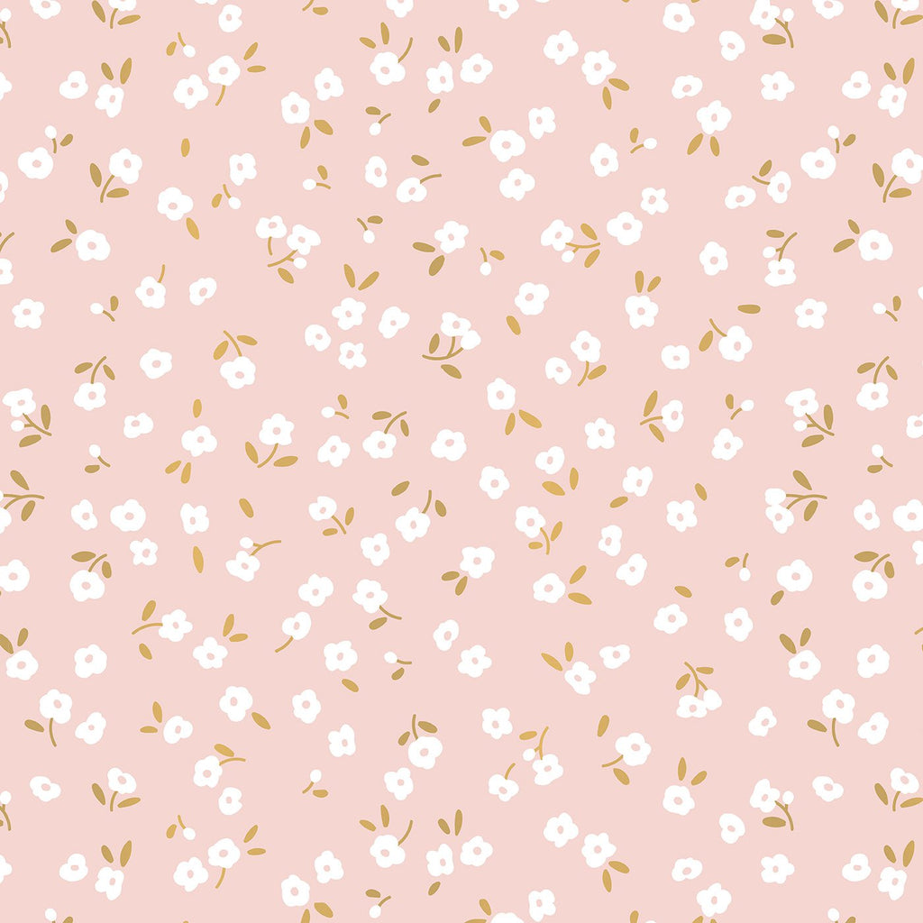 Tiny Petals - Zijdepapier vellen 50x70cm - roze/goud