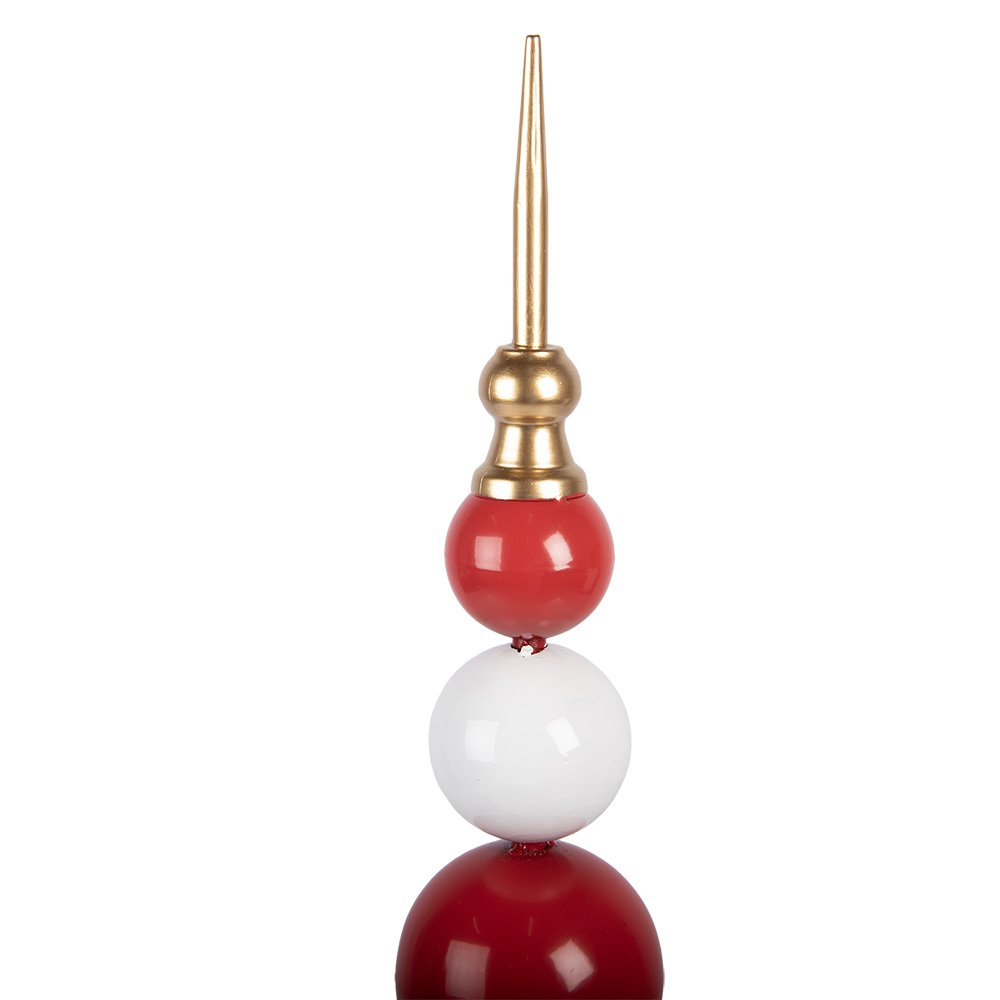 Kerstdecoratie Beeld Ø 12x48 cm Groen Metaal