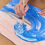 Okto clay DIY 3D Kunstwerk met foamklei, Big Wave in Kanagawa, 10004, 30x40cm