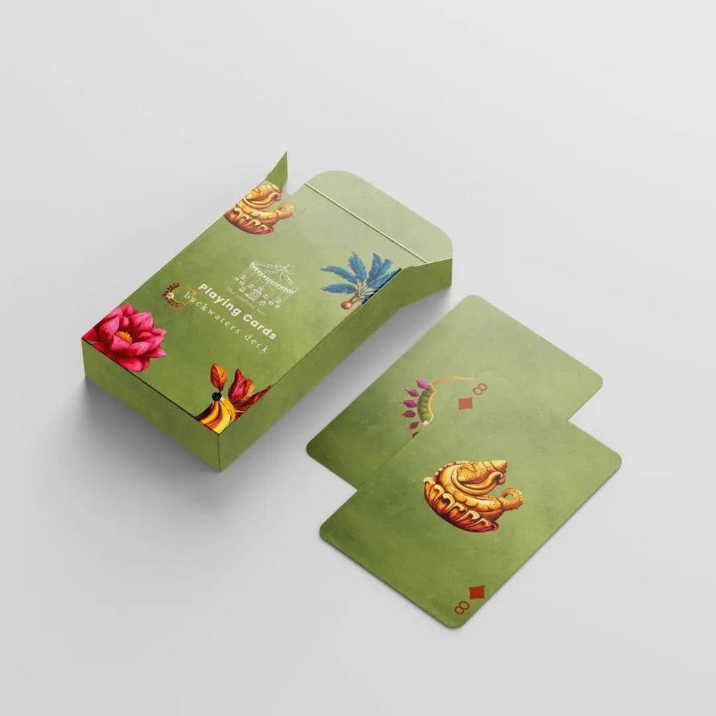 Speelkaarten – Backwaters-dek| Set van 2 | Premium op de kust geïnspireerd verzamelkaartspel voor cadeaus en thuisentertainment