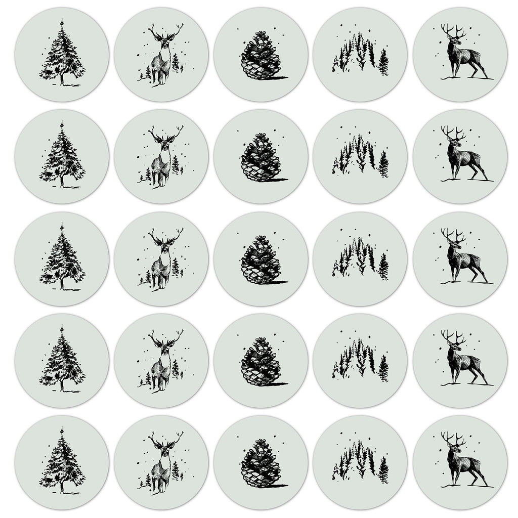 Signature Christmas '22 - Cadeaustickers op rol - 500 stuks