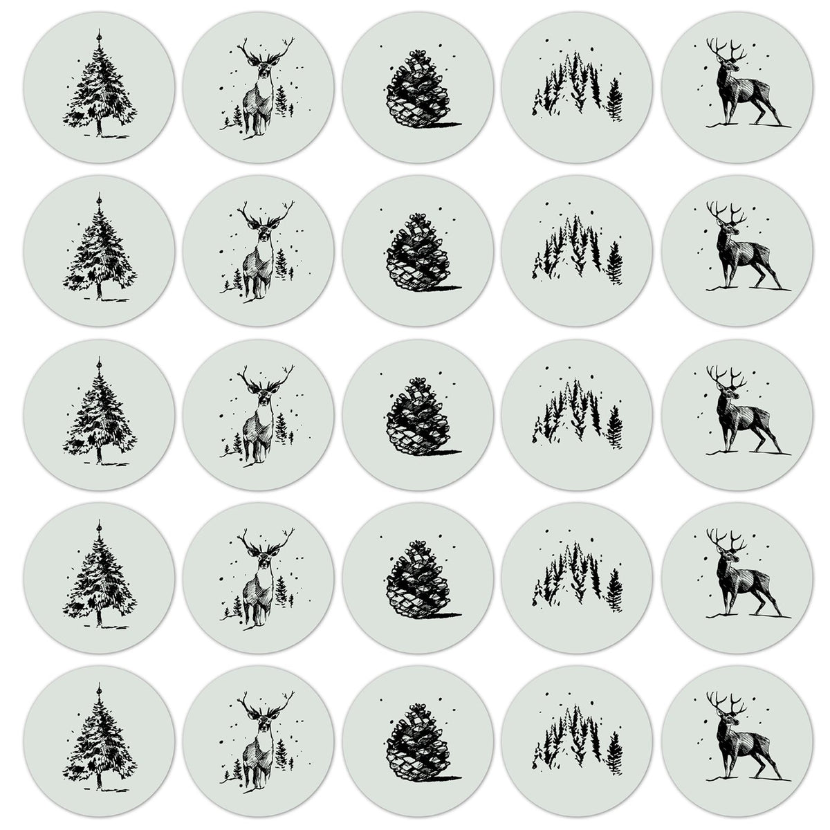 Signature Christmas '22 - Cadeaustickers op rol - 500 stuks