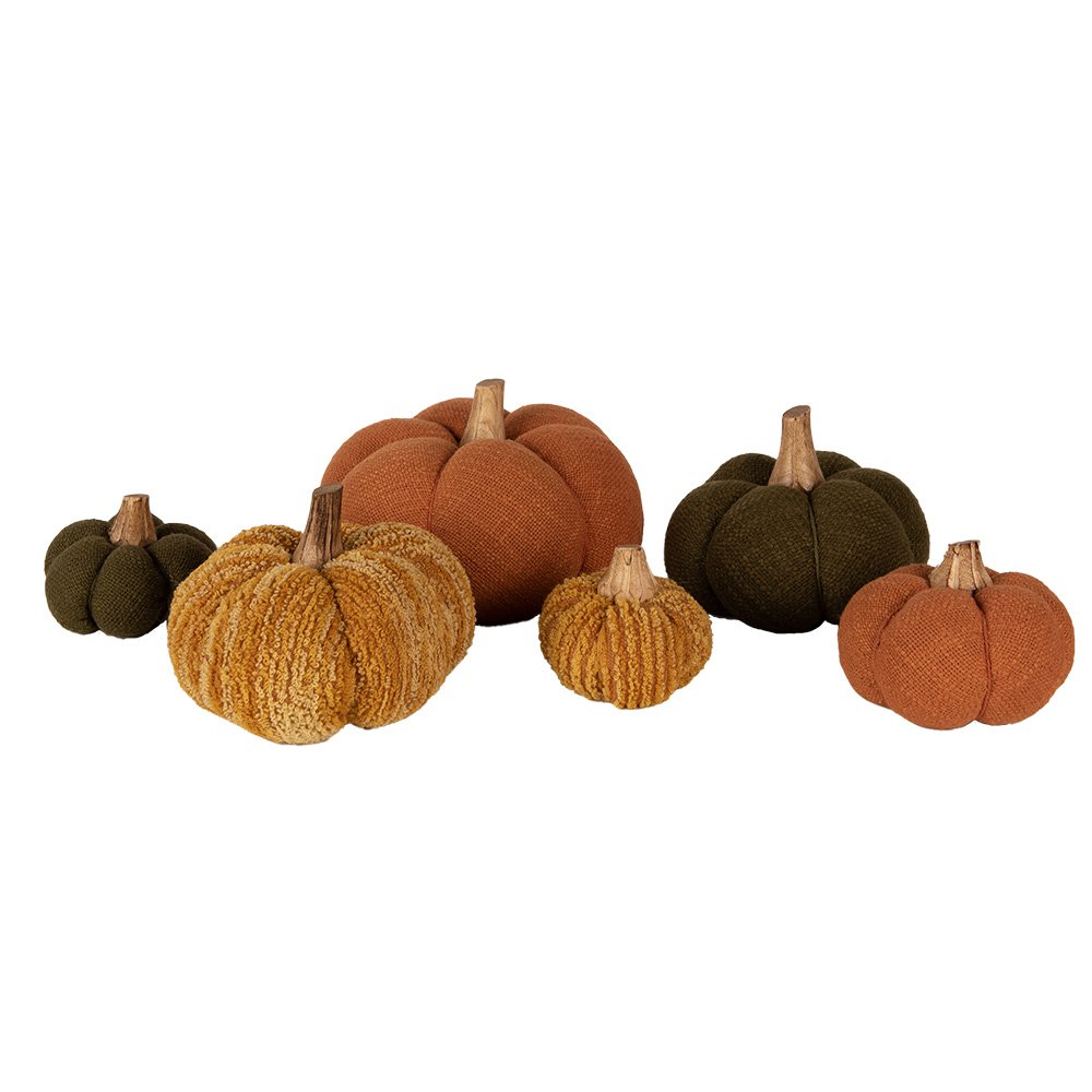 Decoratie Pompoen 13 cm Groen Polyester