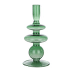 Candlestick Molume Green 9x19,5 cm