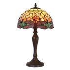Tiffany Tafellamp Libelle Ø 30x53 cm Geel Glas Tiffany Bureaulamp