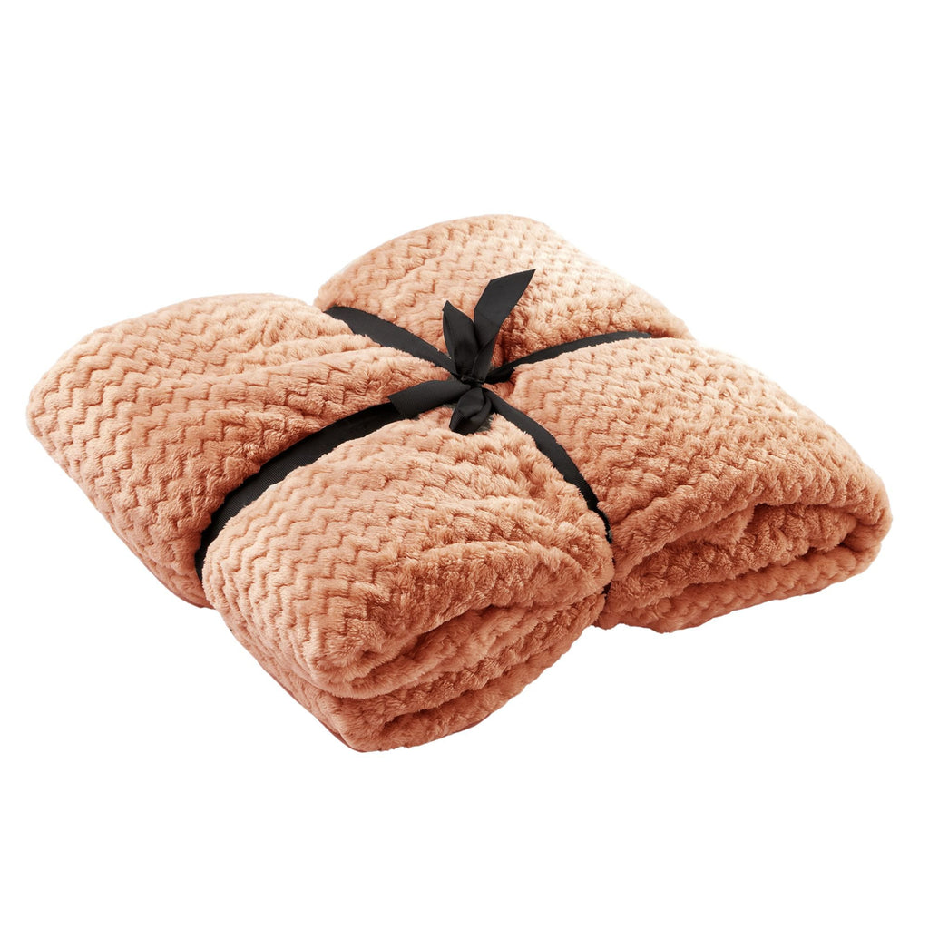Dutch Decor Mara - Plaid 150x200 cm - Muted Clay - roze