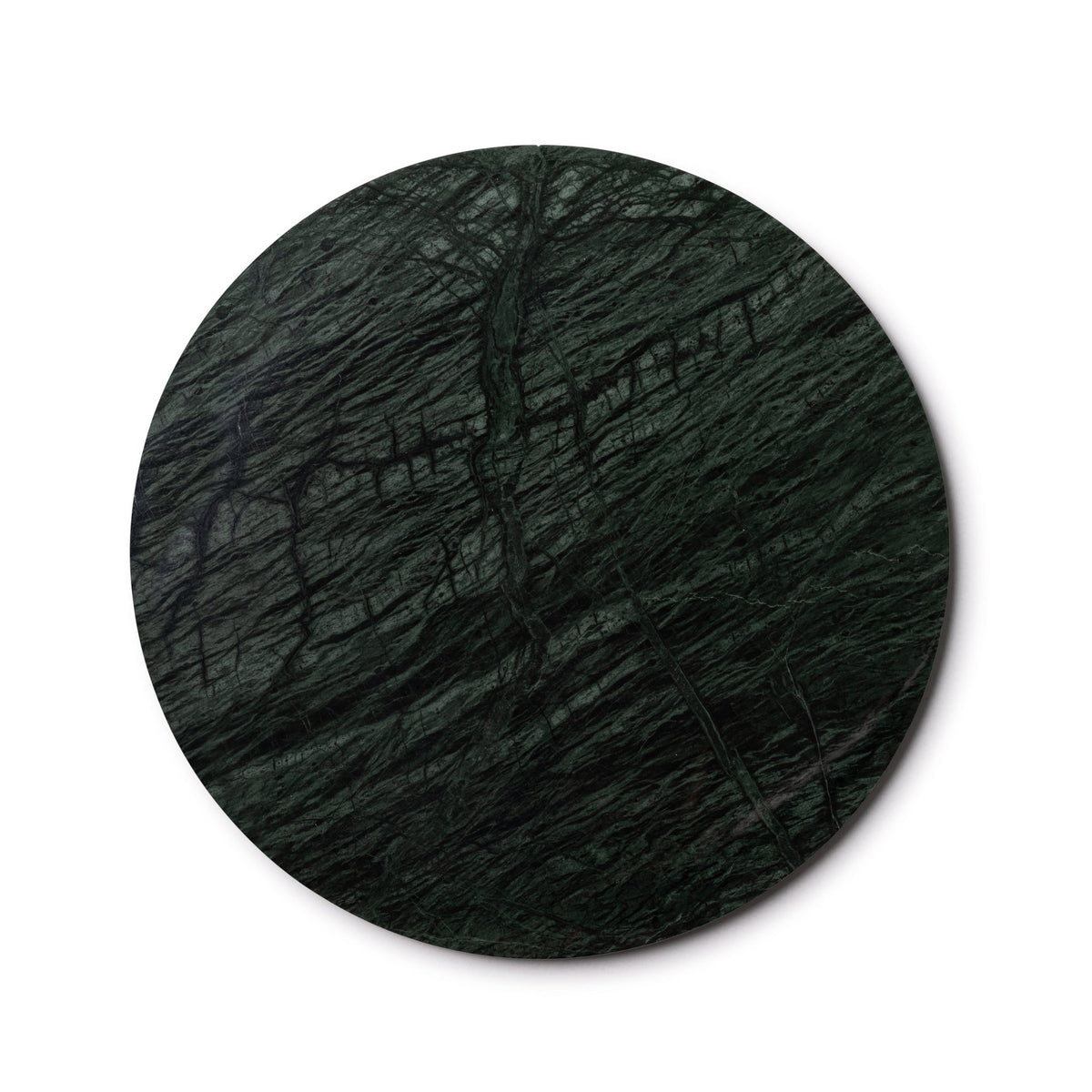 Marmer dienblad rond Ø30cm groen