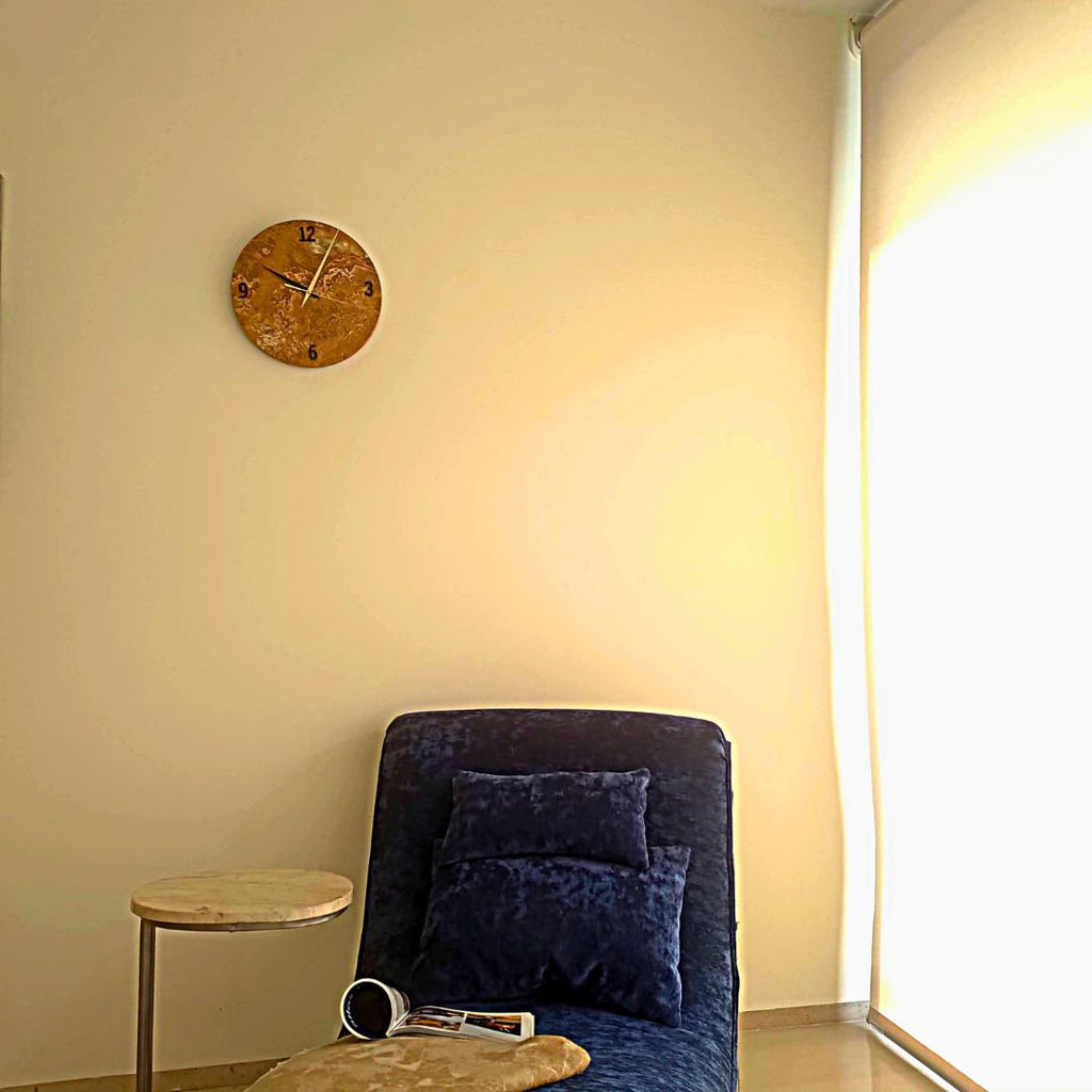 Ronde wandklok Onyx