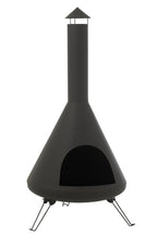 J-Line Open Haard Tiffany Ijzer Zwart- CM
