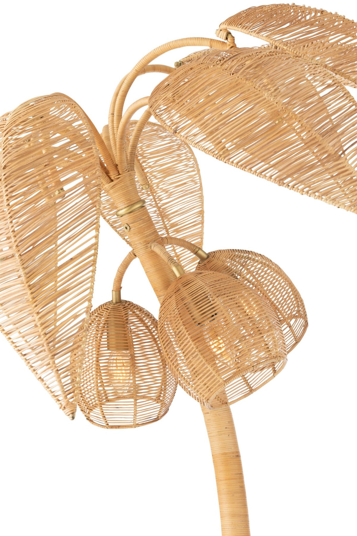 J-Line vloerlamp kokosboom suikerkan - naturel - small