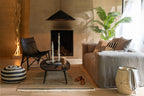 J-Line Hoes Voor Zetel+5 Kussens Monaco Sofa Linnen Naturel
