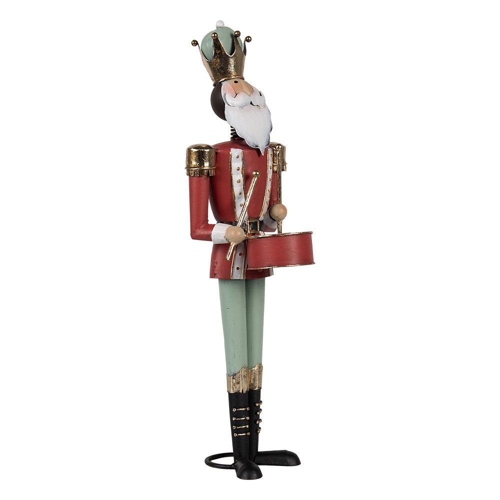 Kerstdecoratie Notenkraker 37 cm Rood Groen Metaal