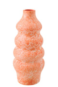J-Line vaas - keramiek - oranje/wit - L