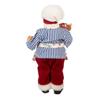 Kerstdecoratie Beeld Kerstman 15x10x26 cm Rood Kunststof
