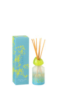 J-Line geurstokjes Oasis - Spring Ivy & Neroli - glas - blauw - small