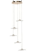 J-Line plafondlamp bloem - acryl - goud - large
