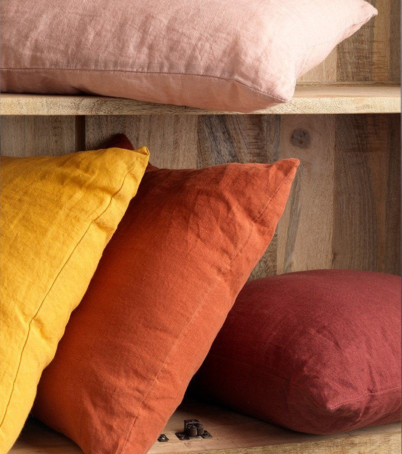 Nederlands decor Linn - Cushion 45x45 cm Potters Clay - Orange -Terracotta