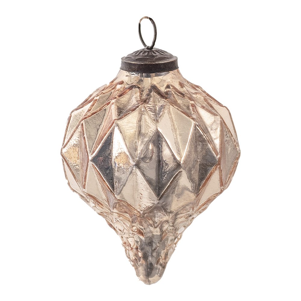 Kerstbal Ø 11 cm Roze Glas Kerstdecoratie