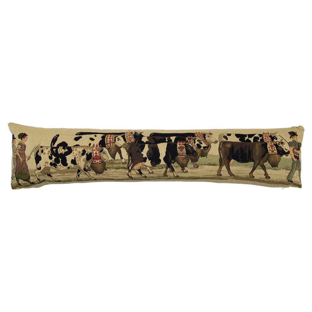 Gobelin tochtkussen almabtrieb koebel 20x90cm