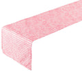 Little Stripes Outdoor Tafelloper roze 42x145cm