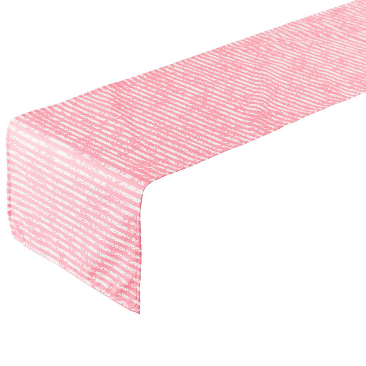 Little Stripes Outdoor Tafelloper roze 42x145cm