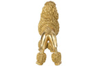 J-Line decoratie Poedel Staand - polyresin - goud - extra L