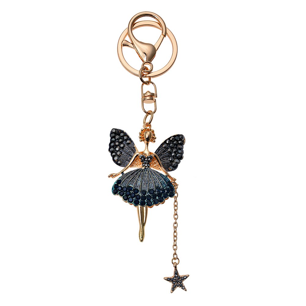 Sleutelhanger Fee Blauw Metaal